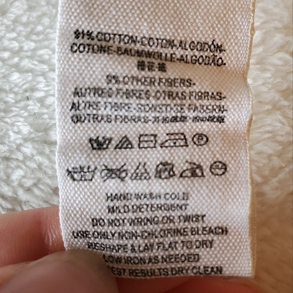 Free People "Downy Stripe" Cropped Crochet Striped Sweater Size M - Picture 16 of 16